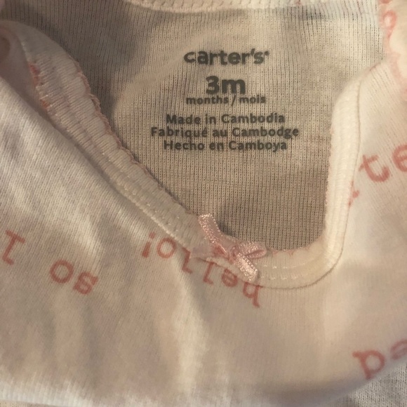 6 Carters Onesies Size 3 Months - Picture 7 of 13